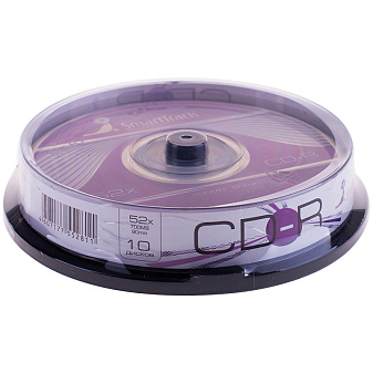Диск CD-R  10шт/уп, Smart Track Cake Box, 700 МБ 52х