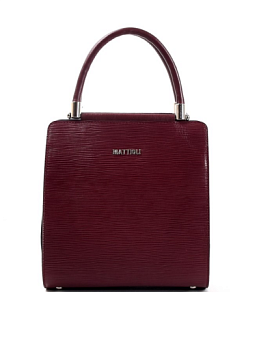 Сумка женская из натуральной кожи MATTIOLI 003-21С3, размер 22x23x10,5 см, цвет бордовый