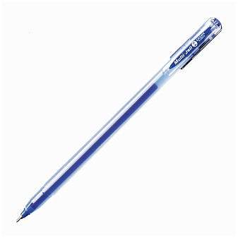 Ручка гелевая CROWN Multi MTJ-500, синий стержень, 0,4 мм, прозрачный корпус, одноразовая  